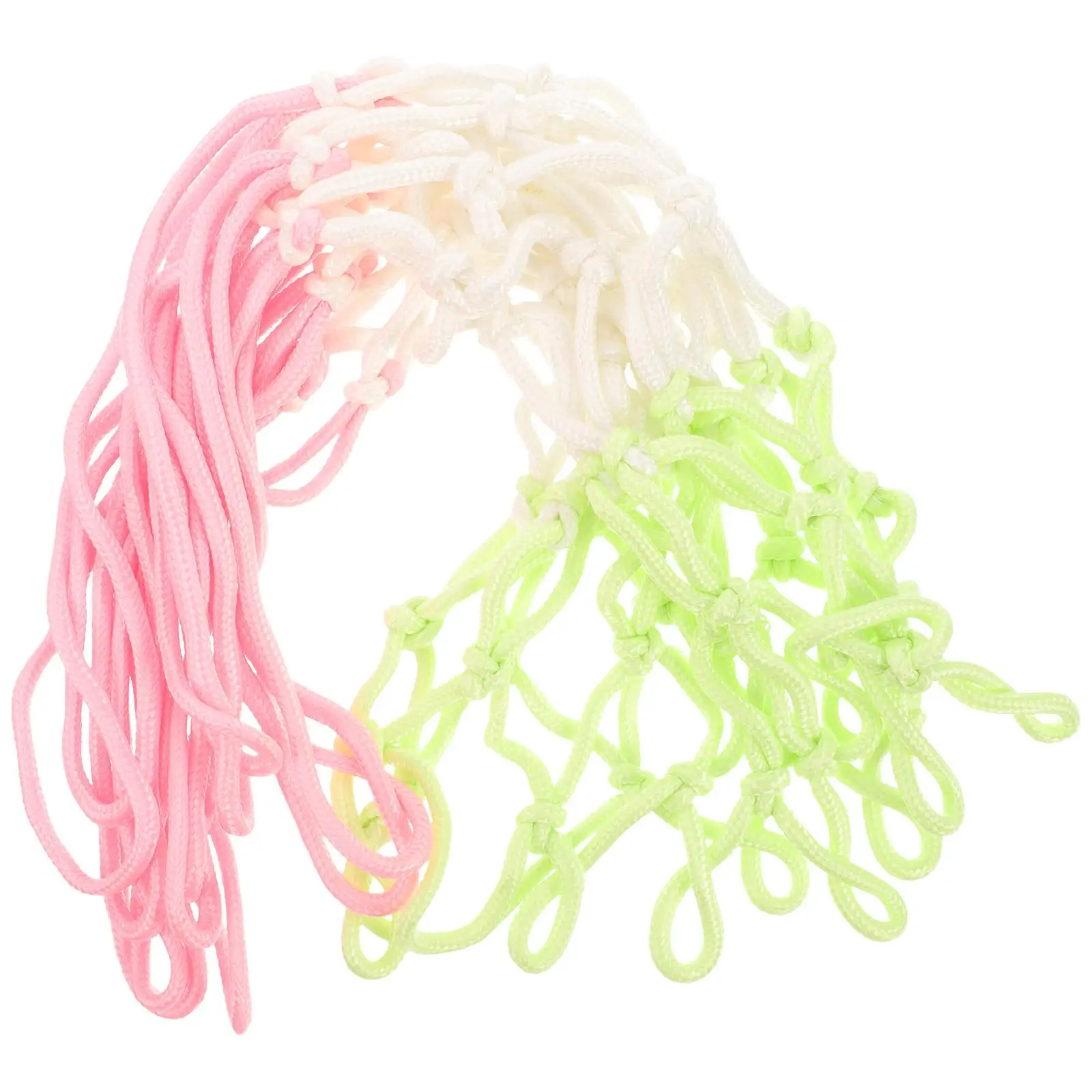 

Glow in Dark Basketball Nets Outdoor Mesh Replacements Heavy Duty Chinlon Hoop Nets Weather Resistant Portable Goal Net