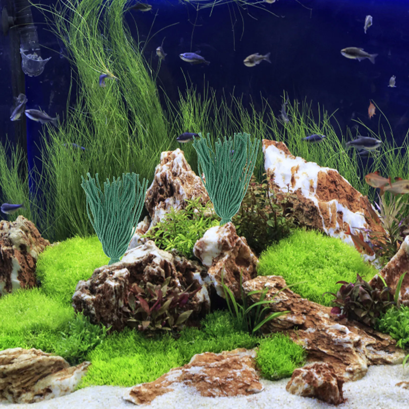 

10pcs Fish Shrimp Breeding Spawning Mops Aquarium Hideout Betta Plants Tank Decor Grass Hiding Ideal Environment Climbing