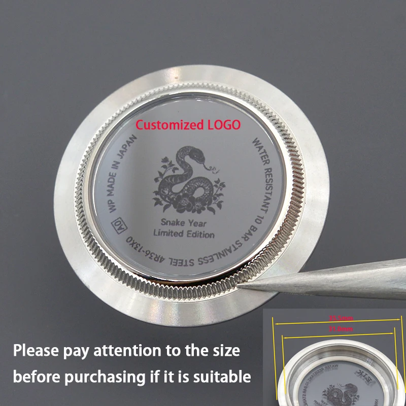 Mod Watch Back Cover Customized Product Customer Logo OEM ODM Fit NH35 NH36 Movement