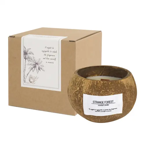 Coconut Shell Aromatherapy Candle Essential Oil Fragrance Premium Plant Wax Fragrance Home Companion - Image 3