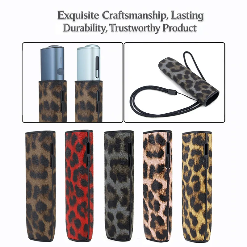 

Compatible with iqos iluma i One Case Leopard Print Pu Leather Protective Cover Soft Shell Fashion Sleeve