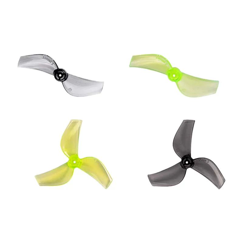 GEMFAN 35mm S-3 Three-Blade Propeller Design for Indoor Tiny Whoop Drones 35mm S-2 Two-Blade Propeller