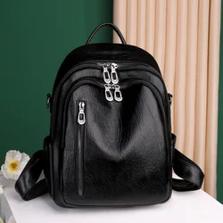 For Teenage Girls Female School Bag Hot Sale Backpacks 2023 New Fashion Woman Backpack High Quality Youth PU Leather Backpacks