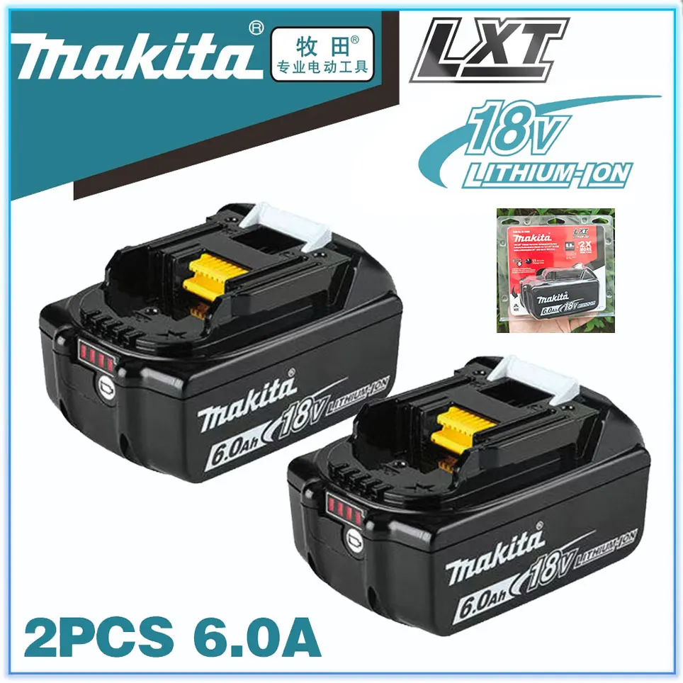 

Original/Genuine Makita 6Ah/5Ah/3Ah for 18V Makita Battery BL1860 BL1850B BL1850 BL1840 BL1830B Replacement Lithium Battery