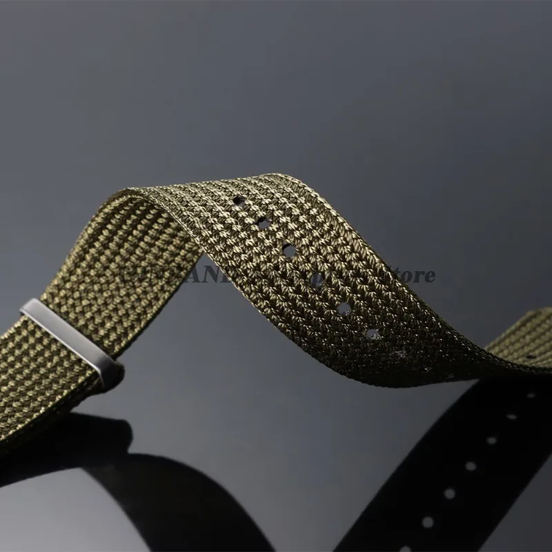 18mm20mm22mm Nylon Fabric Watchband for Seiko for Omega for Samsung Galaxy Watch 6/5/4 for Huawei Woven Sailcloth Strap Bracelet view 5