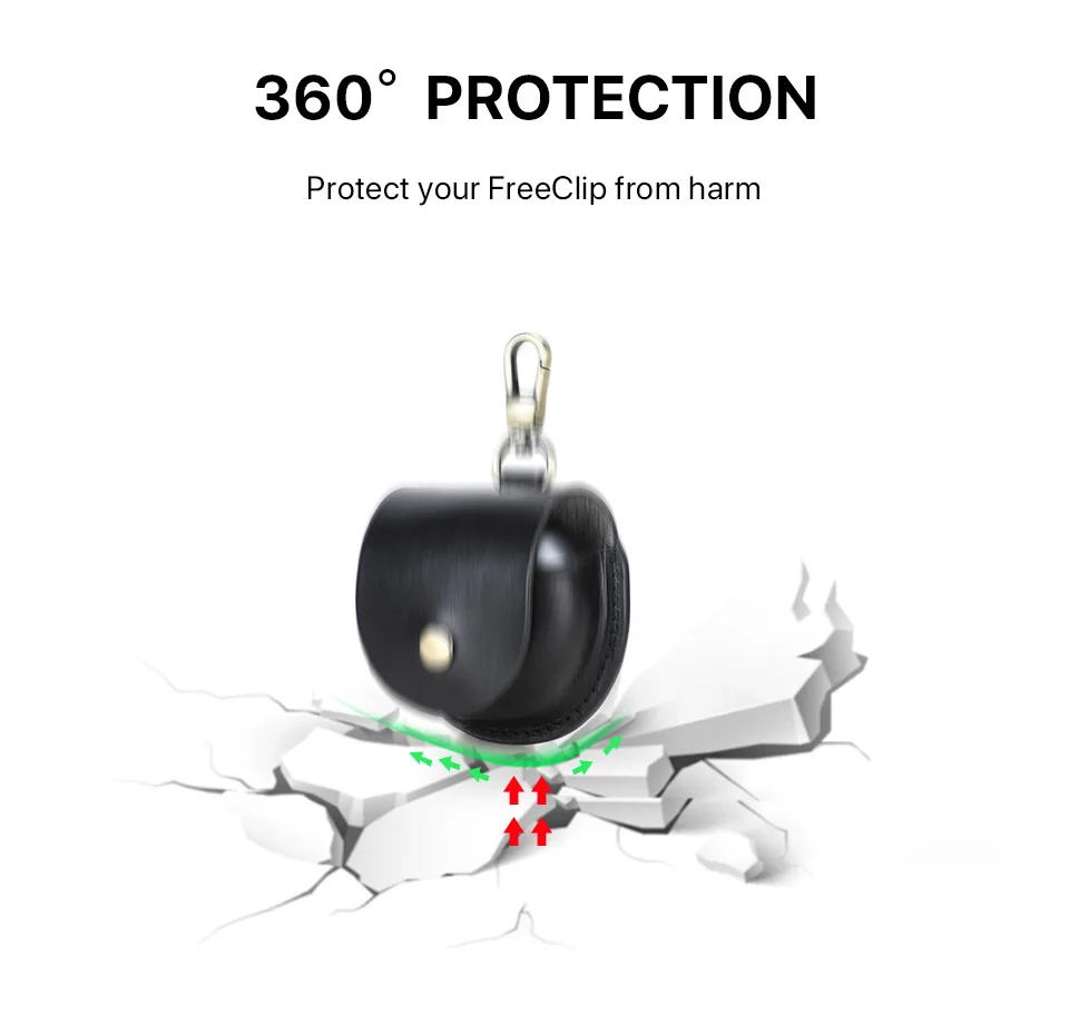 Schutzhülle aus echtem Leder für Huawei Freeclip-Kopfhörer staub dichte, stoß feste Abdeckung Ladebox hülle – Detail 9