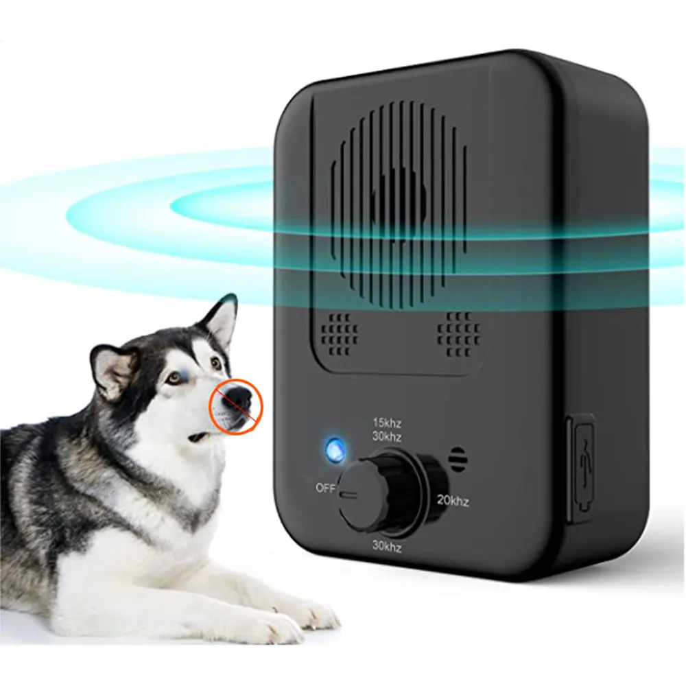 

Rechargeable Ultrasonic Dog Repeller, Anti Bark Training Device, Pet Deterrent, Dog Repeller, Outdoor, Cat and Dog, 30KHZ