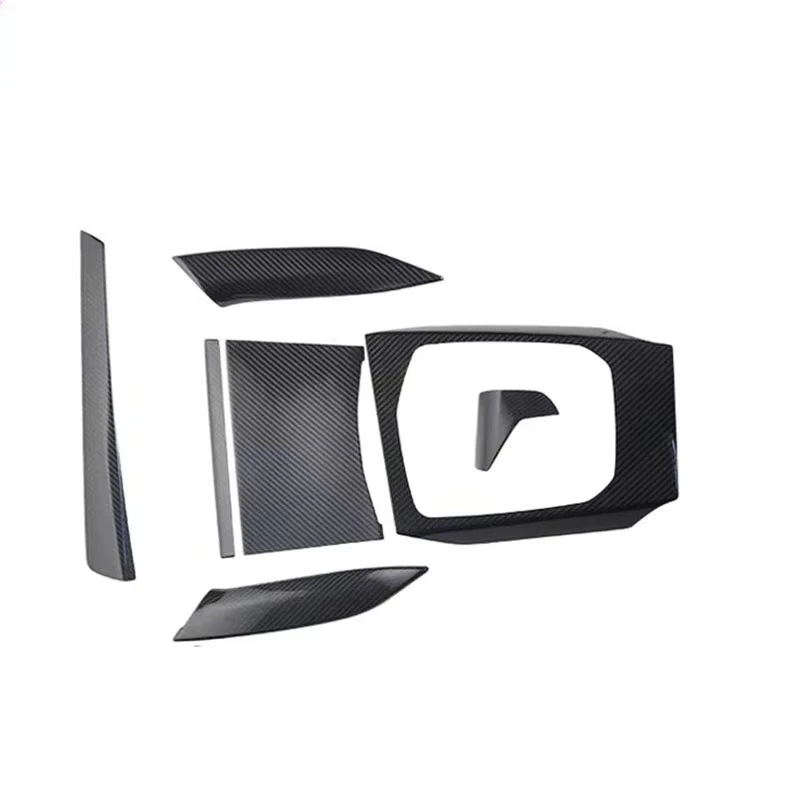 

7pcs Dry Carbon Fiber Interior Trims For Bmw G20 PRE RHD Car Center Console Dash Board Side Air AC Vent Gear Panel Trims