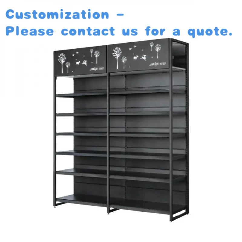 

custom.Customized Metal Outrigger Upper Storage Wall Grocery Store Display Supermarket Shelving