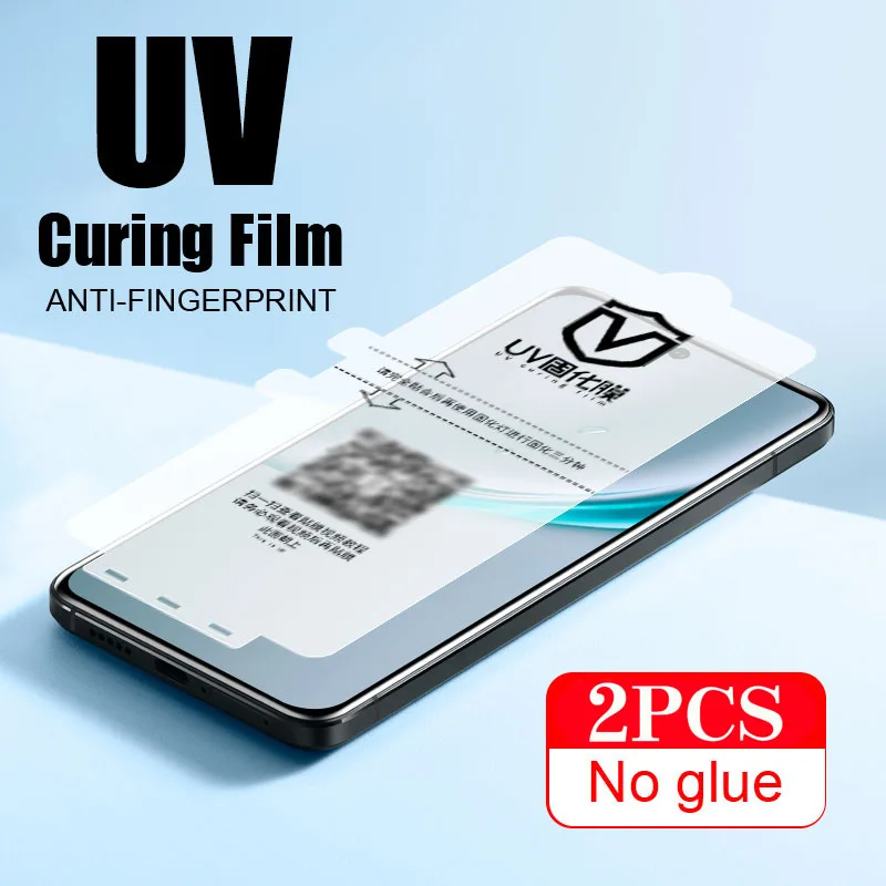 2Pcs UV light curing film For xiaomi 14 13 Pro 12S Ultra Civi 3 2 1S screen protector For Redmi Note 13 Pro Plus protective film