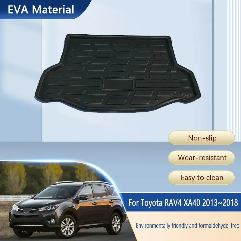 

Car Rear Trunk Storage Pad For Toyota RAV4 XA40 XLE AWD 2013~2018 Dustproof Waterproof Cushion Boots Liner Mats Auto Accessories