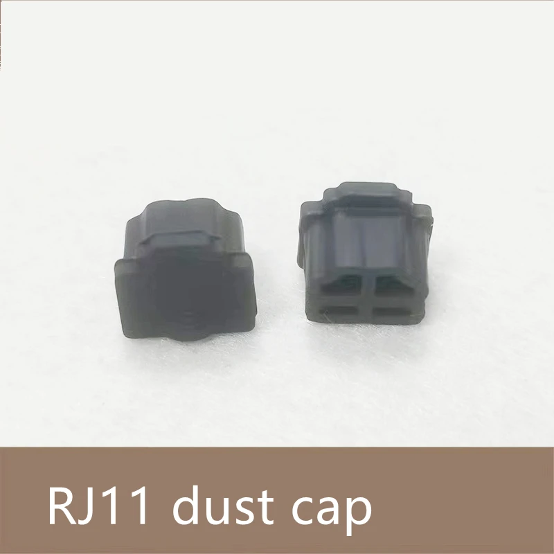 RJ11 dust cap RJ45 SPF USB dust cover/plug black white Free Shipping ELINK 100pcs