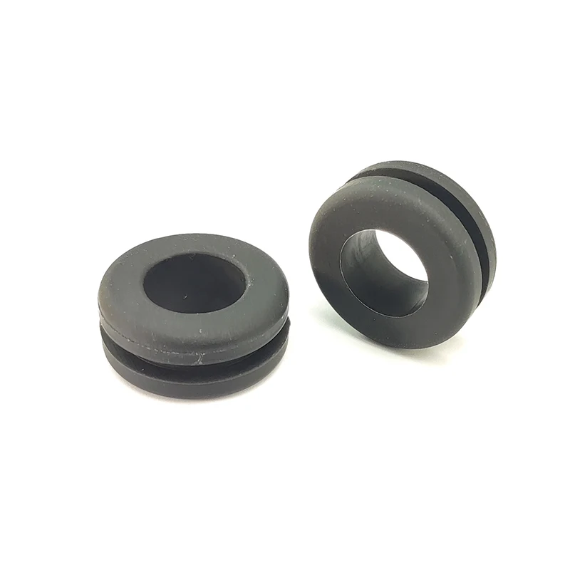 10PCS Silicone Rubber Snap-on Grommet Hole Plugs Bung Cable Wiring Protect Bush Black/White/Transparent Silicone protective coil