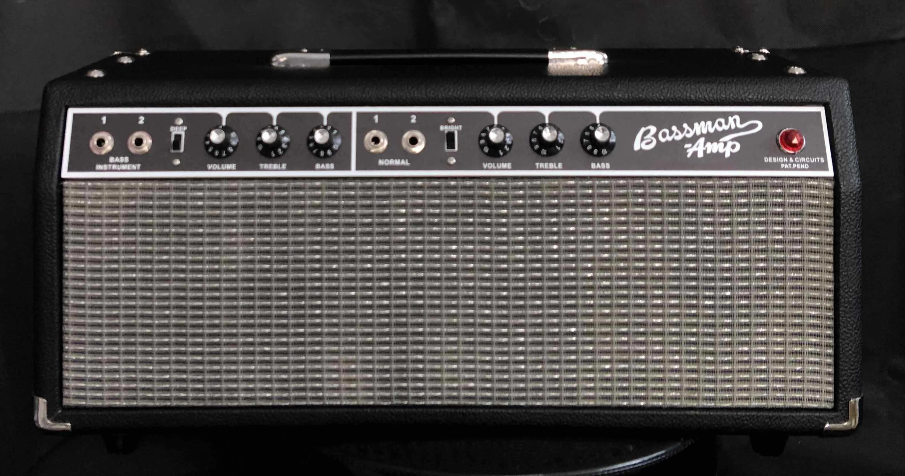 Black Panel Bassman 2-Channel 50-Watt Guitar Amp Head 1964