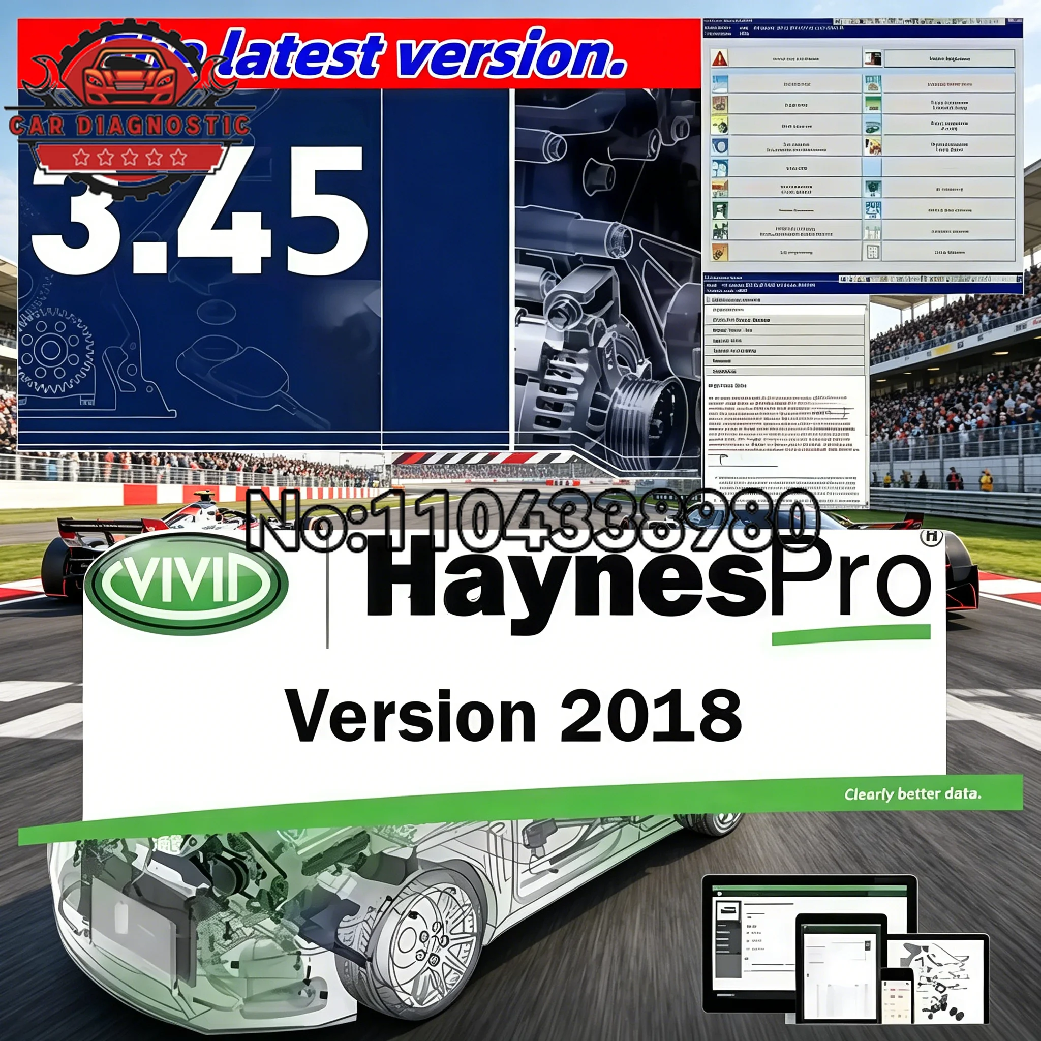 10 in 1 2026 Latest Auto Data 3.45 Car Software + vivid HAYNES PRO 2018 AtrissStakis Technik Workshop DATA Multi languages