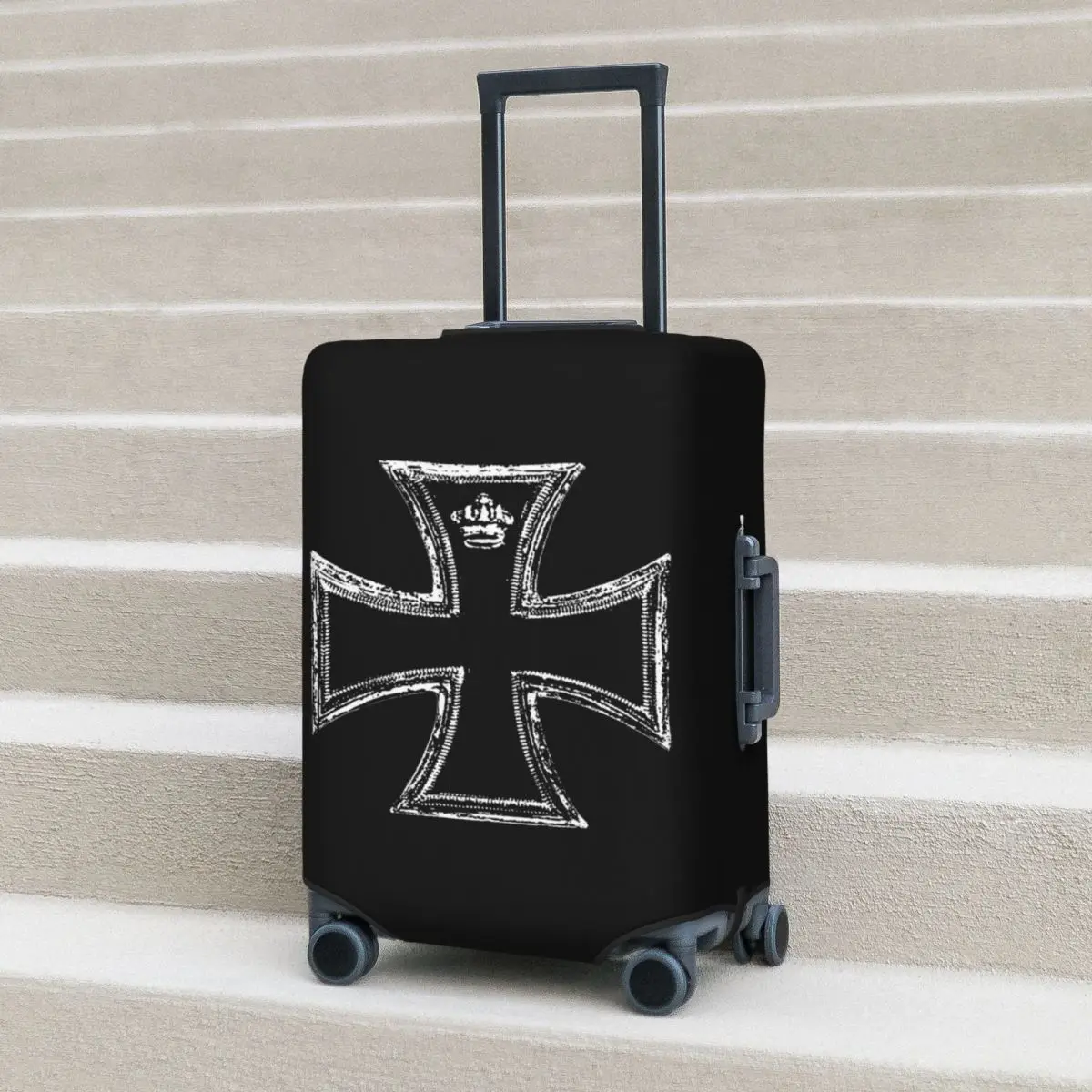 

West Coast Iron Cross Choppers Suitcase Cover Protection Elastic Travel Luggage Protector Covers for 18-32 Inch
