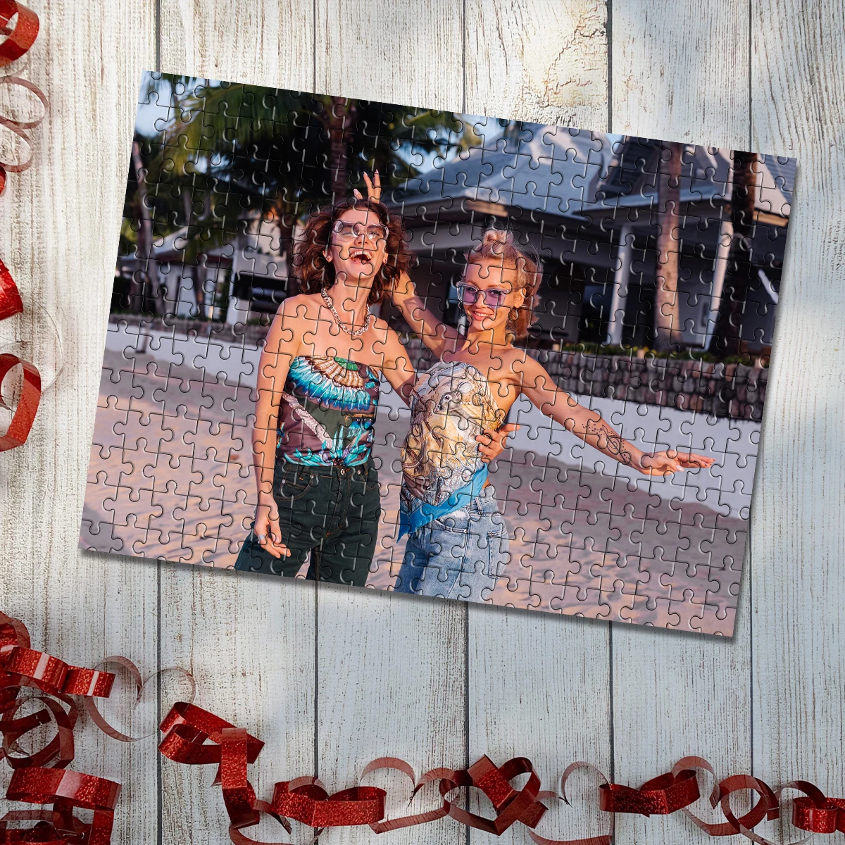 35/150/300/500/1000pcs Personalized Custom Photo Puzzle girl Family Jigsaw puzzle Mosaic Personalised Decompression Puzzles