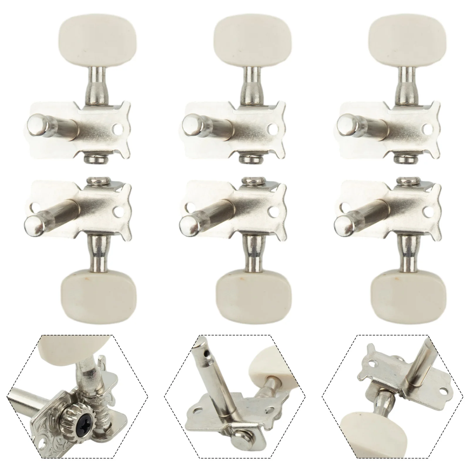 High Quality Brand New Guitar Tuning Pegs Accessories 6Pcs Adjust Melody 3L 3R Anti-rust For Acoustic Guitar Parts