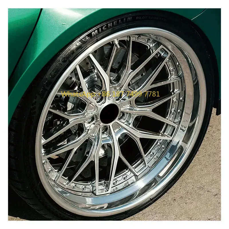 

Полированные хромированные колеса из вогнутого кованого сплава 18, 19, 20, 21, 22 дюйма, 6061-T6, легкие автозапчасти, автомобильные легкосплавные диски, спортивный обод