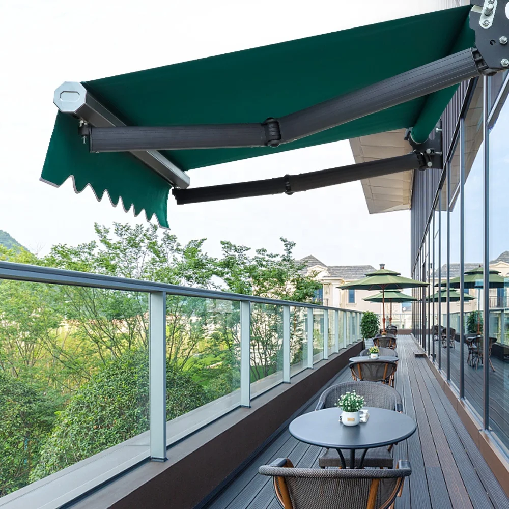 

ATV&UTVCompetitive Rate Aluminum Wall Mount Retractable Awning with Acrylic Sail Manual Operation Rain Proof All Seasons 6m Proj