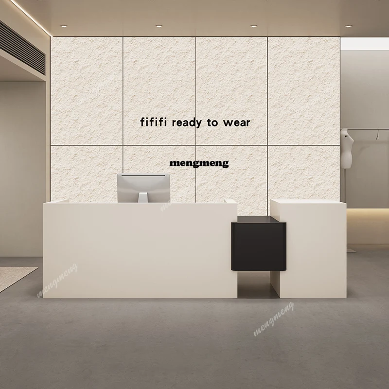 

Deep Storage Front Desk Reception Counter Drawers Beauty Salon Reception Desks Modern Business Mostrador Recepcion Furniture
