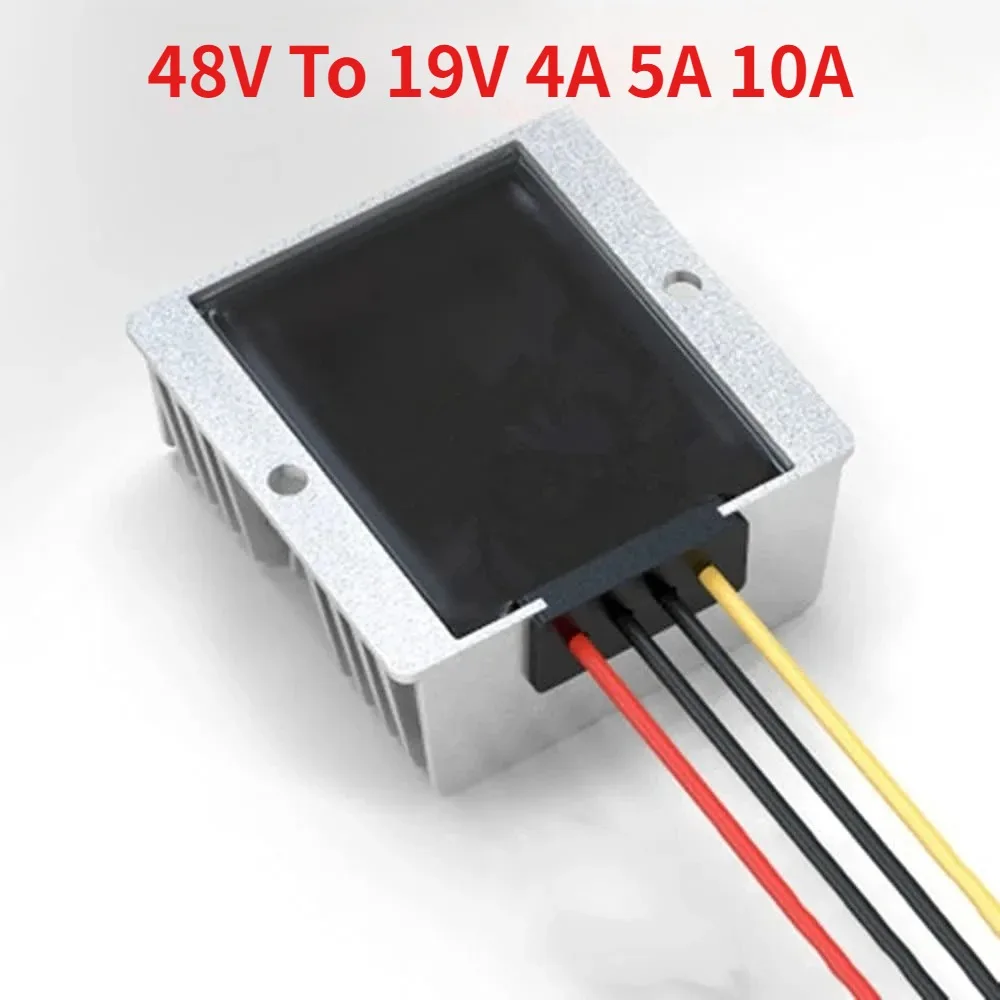 DC 48V Step-Down To 19V 4A 5A 10A Waterproof Power Module Voltage Reducer Buck Converter Regulator For Golf Carts Truck Vehicle