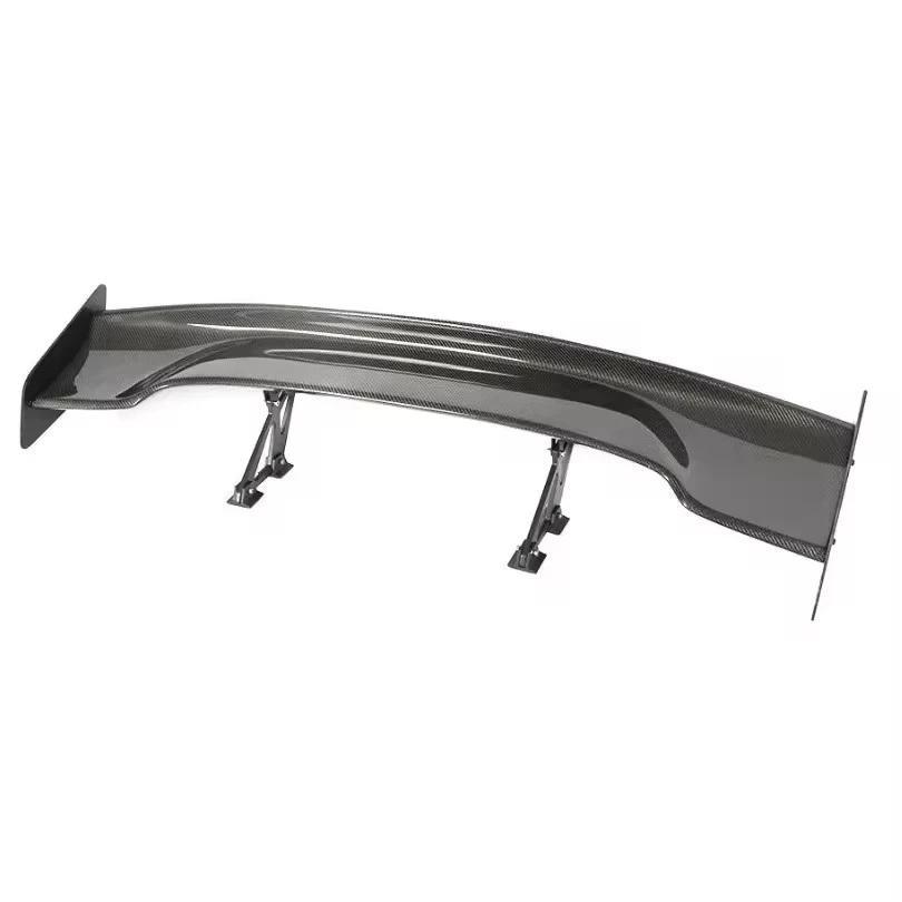 Style Universal Carbon‑Black ABS Rear Trunk Spoiler, Aftermarket Racing Tail Wing Modified Exterior Trim Kit For Most Sedan Cars