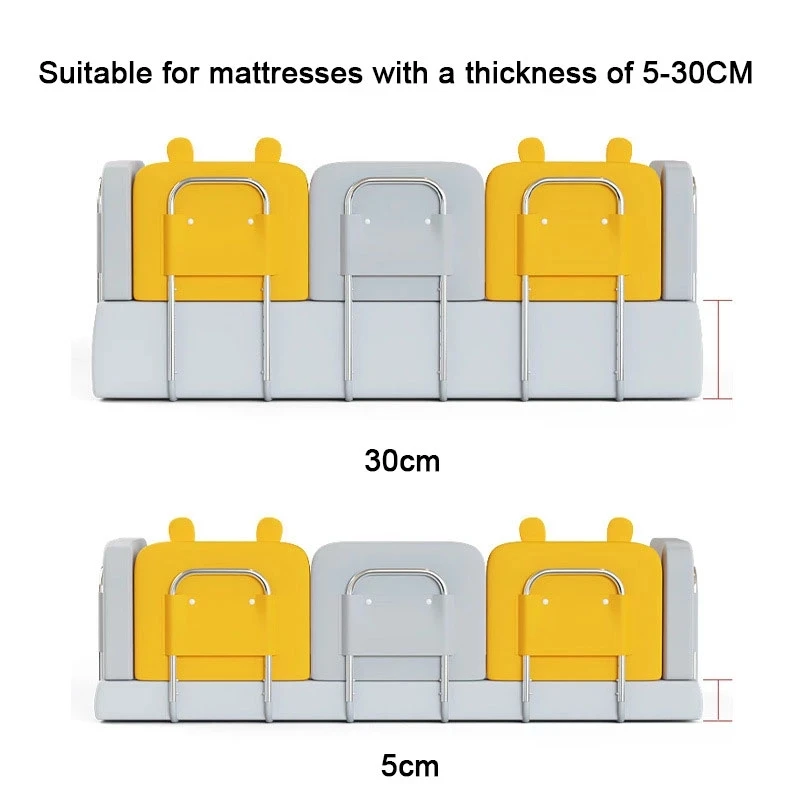 Bbay Playpen Height Adjustable Anti-collision Guardrail Babys Bed Fence Bed General Soft Gate Crib Rail