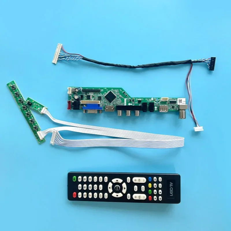 For HSD121PHW1 HSD110PHW1 Driver Controller Board LCD Matrix TV Analog Signal USB+AV+HDMI+VGA 30-Pin LVDS 12.1