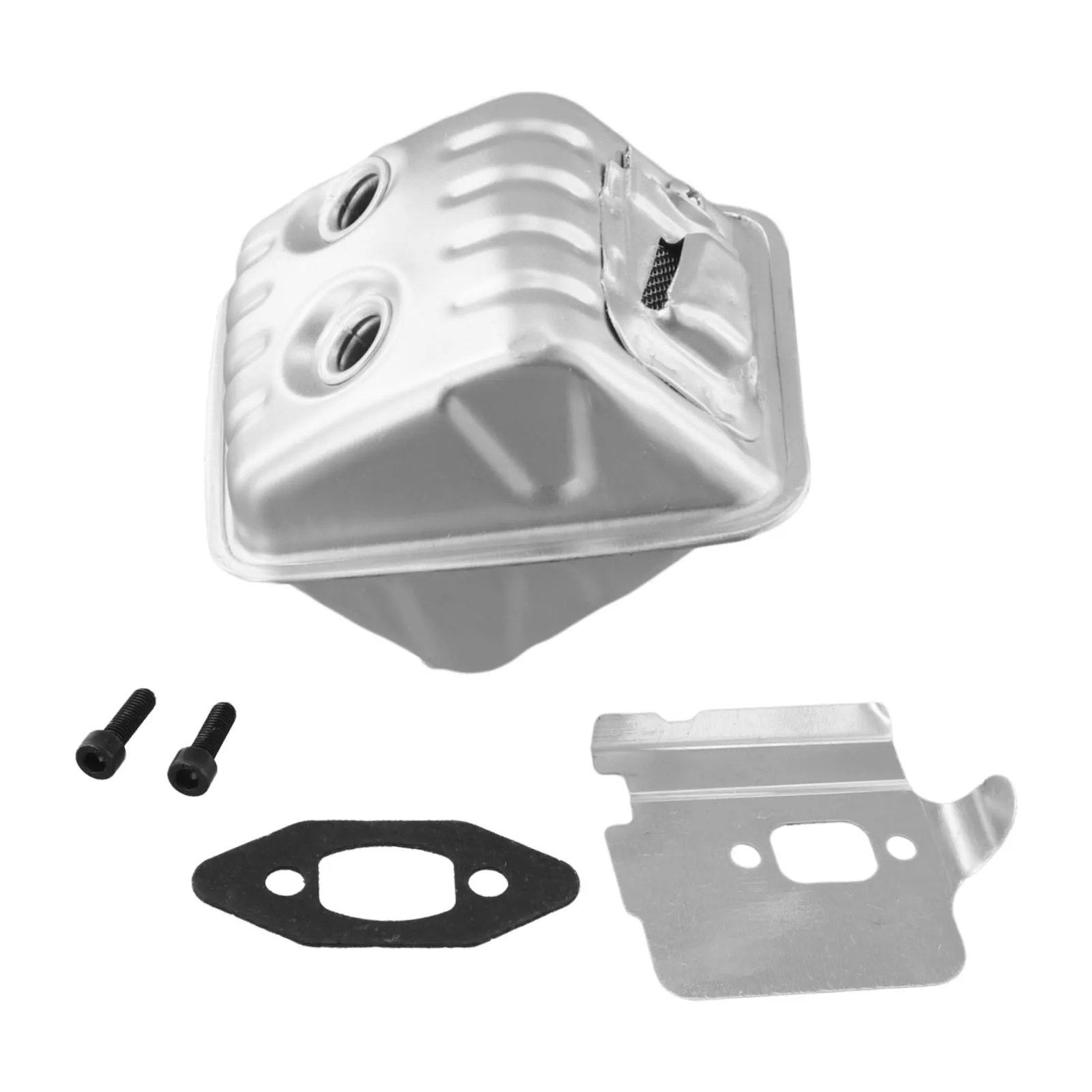 Sturdy for exhaust Muffler for Jonsered Chainsaws CS2240 CS2245 135 140 440 445 450 Comes with Gasket and Nuts for Installation