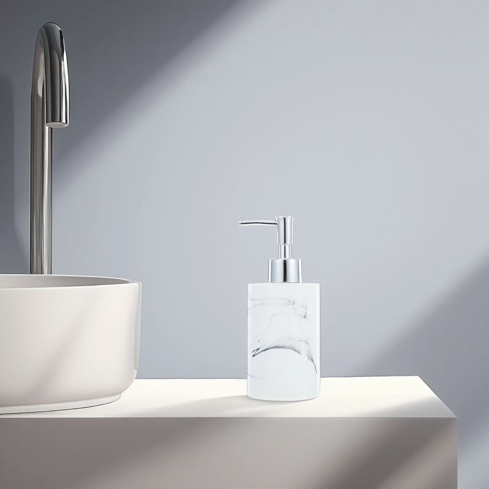 

Portable Refillable 270ml Resin Soap Dispenser Pump Bottle for Kitchen Bathroom Hand Liquid Dispenser