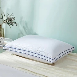 White Goose Down Travesseiros, Hotel de 5 Estrelas, Enchimento de Penas, Médio, Firme, Soft Bed Pillow, Twin, King, Queen Size, 1 Pc