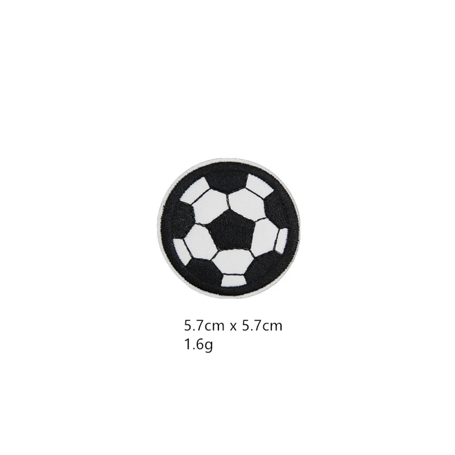 Embroidery Sewing Iron On Football Soccer Basketball Patches Clothing Thermo adhesive Transfer Appliques Stitch Stuff Stickers