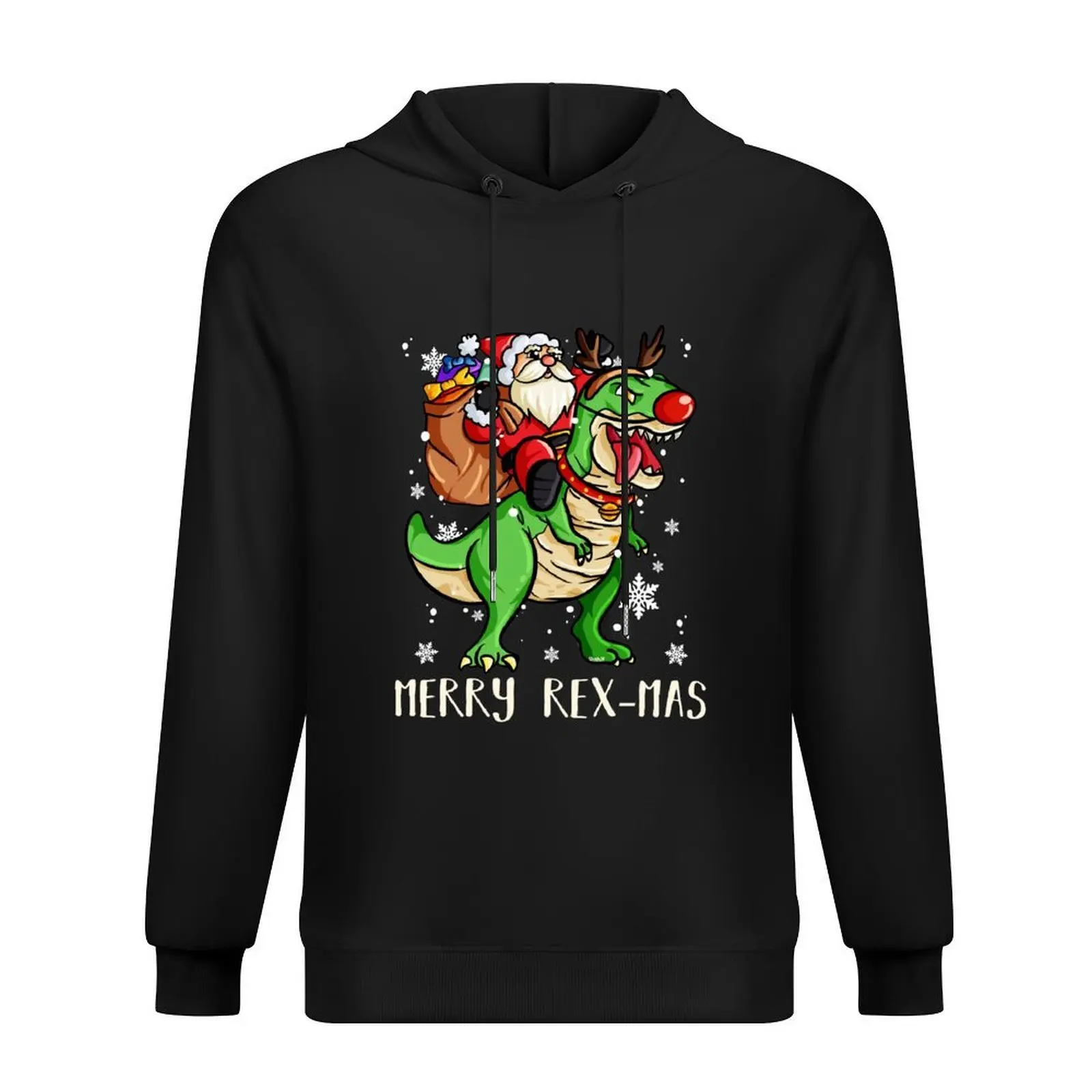 

Merry Rex-Mas Christmas Dinosaur Santa Reindeer T-Rex Hoodie winter clothes men's clothes hoodies and sweatshirts new