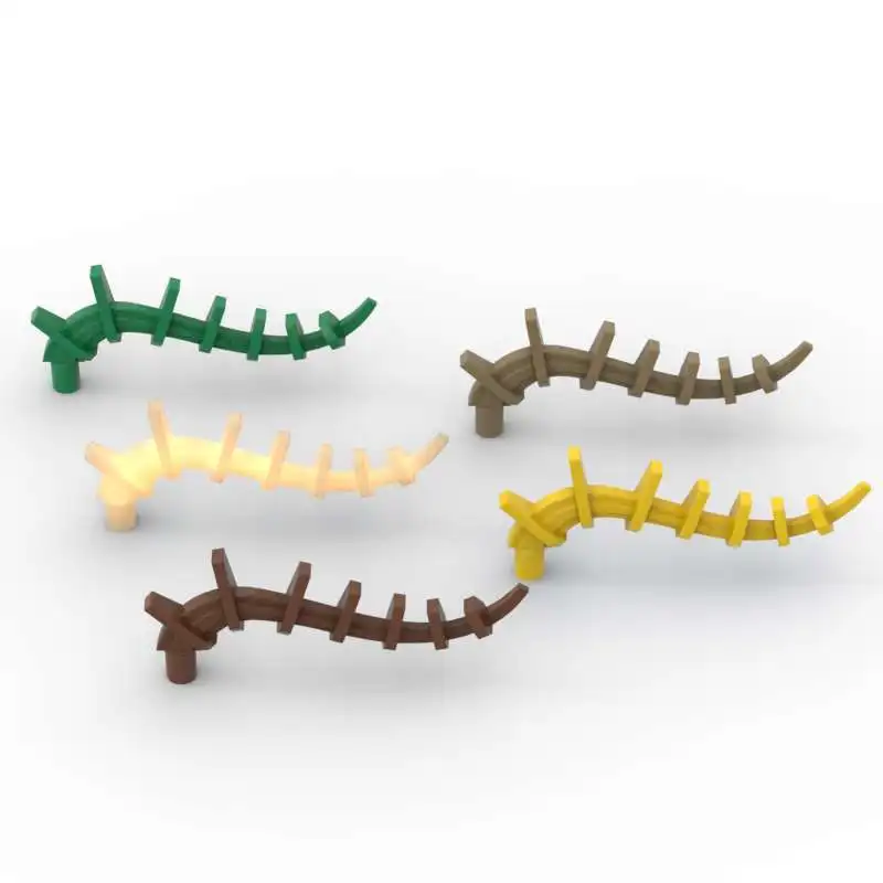 MOC 10PCS 55236 Plant Vine Seaweed Building Blocks Appendage Spiked Bionicle Spine Plant Tree Flower Bricks Particle Toy Gifts