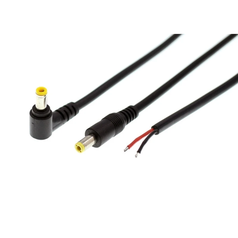 DX62 Power Pigtail Cable DC5525 5.5x2.5mm Male Plug Open End Power Wire for Security Camera,DVR,LED Strip Light