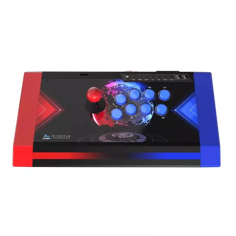 QANBA Boxer Q3 Obsidian Pearl White Arcade game Joystick Large gamepad supports PS5 PS4 PS3 PC Tekken 7 Street Fighter 6 Hitbox