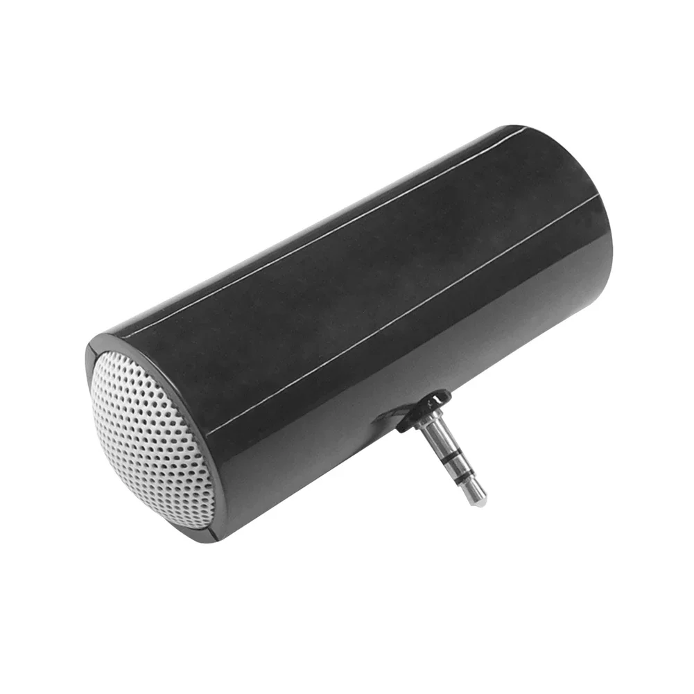 Speaker Portabel Mini 3.5mm AUX Audio Interface Plug and Play Line-in Speaker Tablet Loudspeaker Musik untuk Smartphone Tablet