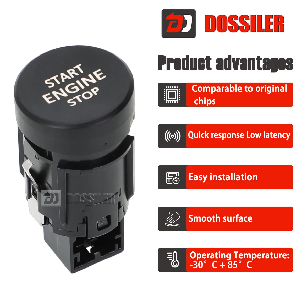 3VD905217 Dossiler Engine Start Stop Switch Button For Skoda Octavia 2014 2015 2016 2017 Kamiq 2018 Yeti 2014-2017 5ED905217