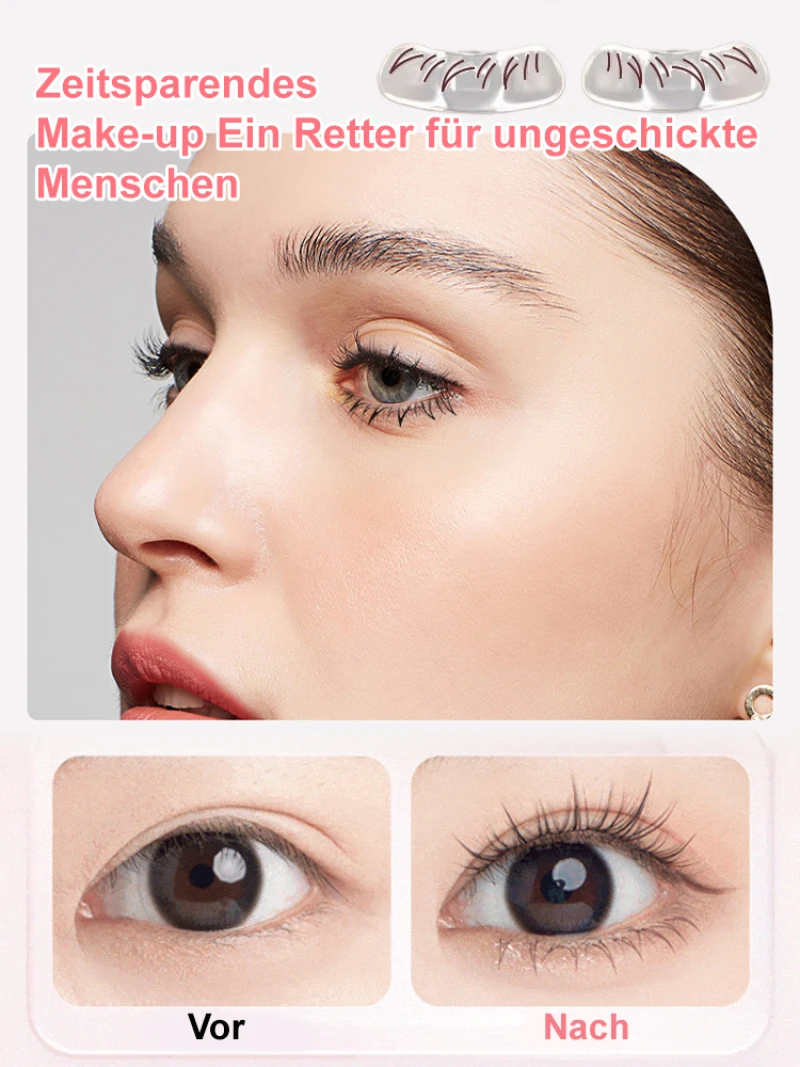 Behinderte Partei faule Menschen unteren Wimpern stempel Set wasserdichte nicht entfernende Eyeliner Drucks ch reibt isch untere Wimpern stempel