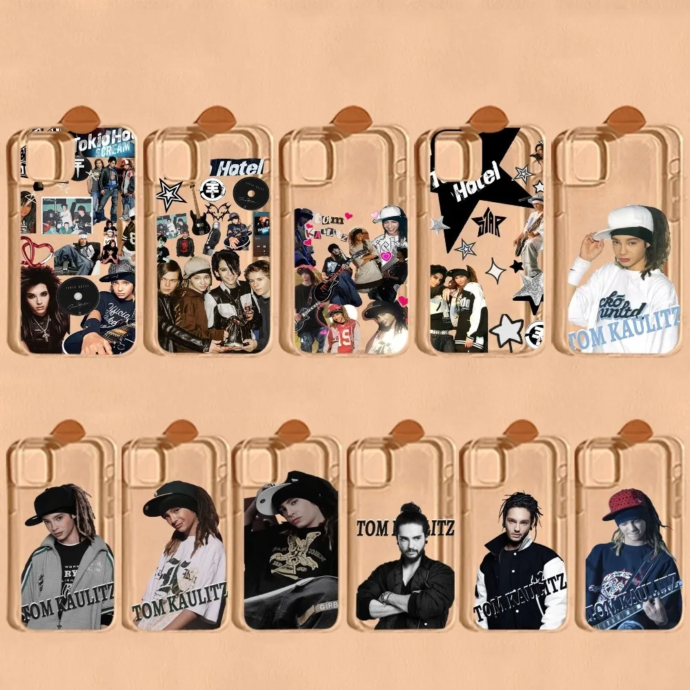 Singer Tom Bill Kaulitz Tokio Hotel Phone Case For iPhone 14 13 12 11 Pro Max Mini X Xs XR 6 7 8 Plus SE 2020 Transparent Case