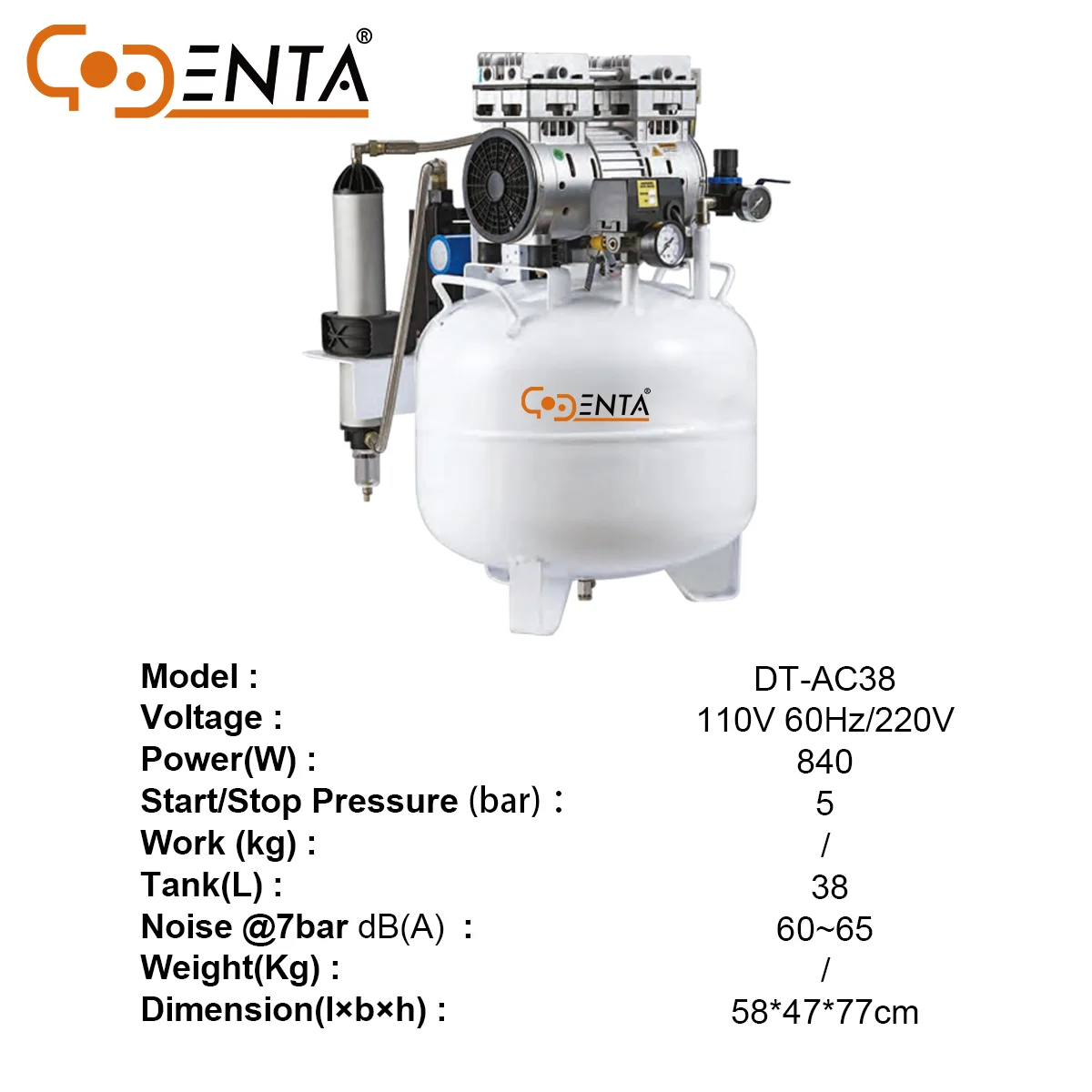 FX Turbine Grinding Spindle A-Class Precision Motor with Ceramic Bearings & 4-Port Steel Interface for Dental Lab Grinding