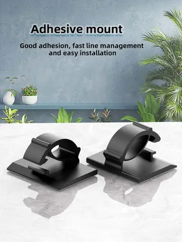 30pcs Cable Organizer Clips Cord Holder Desktop Workstation Wire Manager USB Charging Data Line Bobbin Winder Cable Management