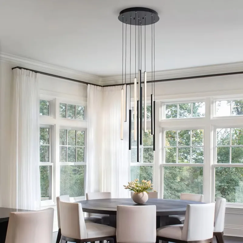 

Modern Cantilevered Living Room Chandelier Staircase Light Duplex Villa Crystal Long Chandelier Luxurious Loft Pendant Light