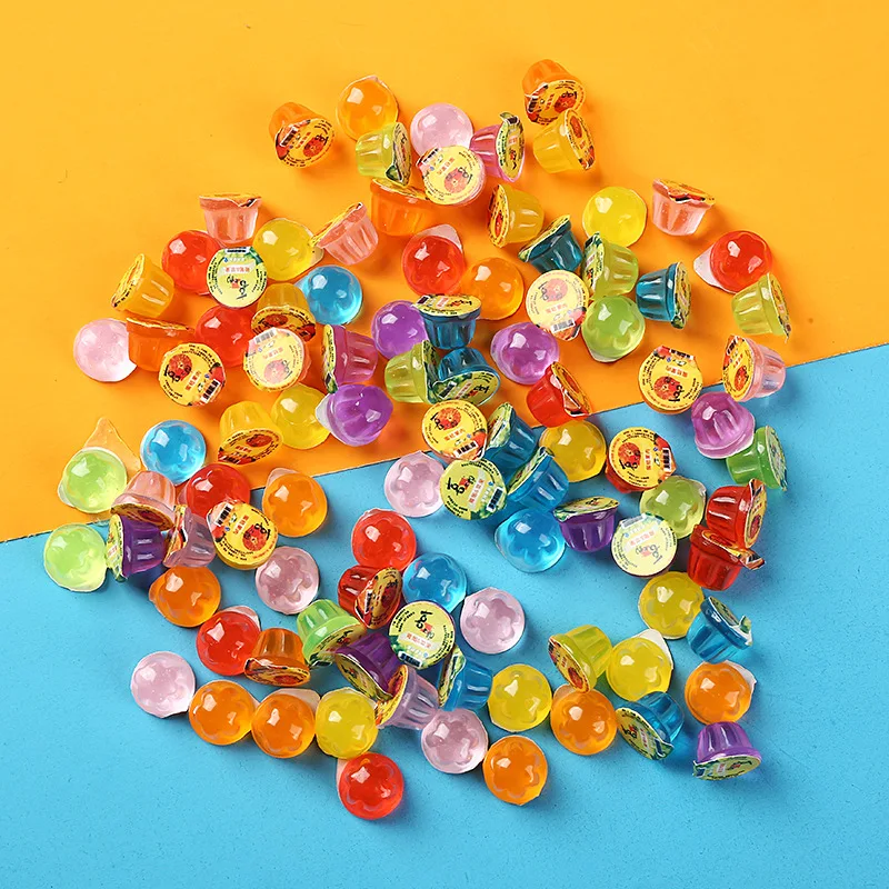 20pcs Miniature Jelly Model Resin Ornaments Mini Food Simulation Food Diy Décor Home Food Play Decor Size About 12mm*10mm