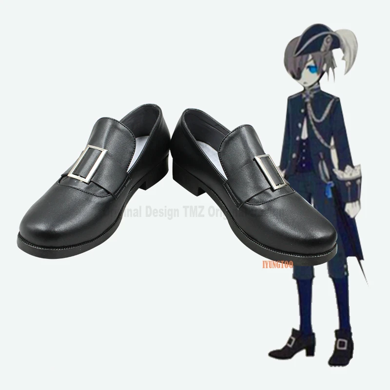 

Black Butler Ciel Phantomhive Black Characters Anime Costume Prop Cosplay Shoes Boots