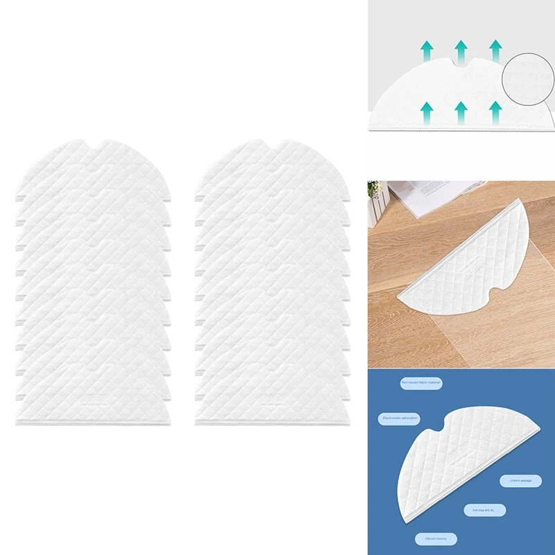 Disposable Mop Cloth For Xiaomi Mijia 1C/ 2C/1T /Dreame D9 L10pro Vacuum Cleaner Replacement Parts Rag