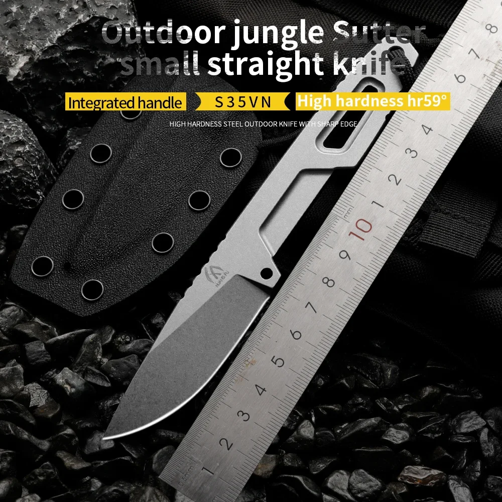 High quality multifunctional fixed blade - outdoor camping, rescue, and emergency survival knife, men's gift