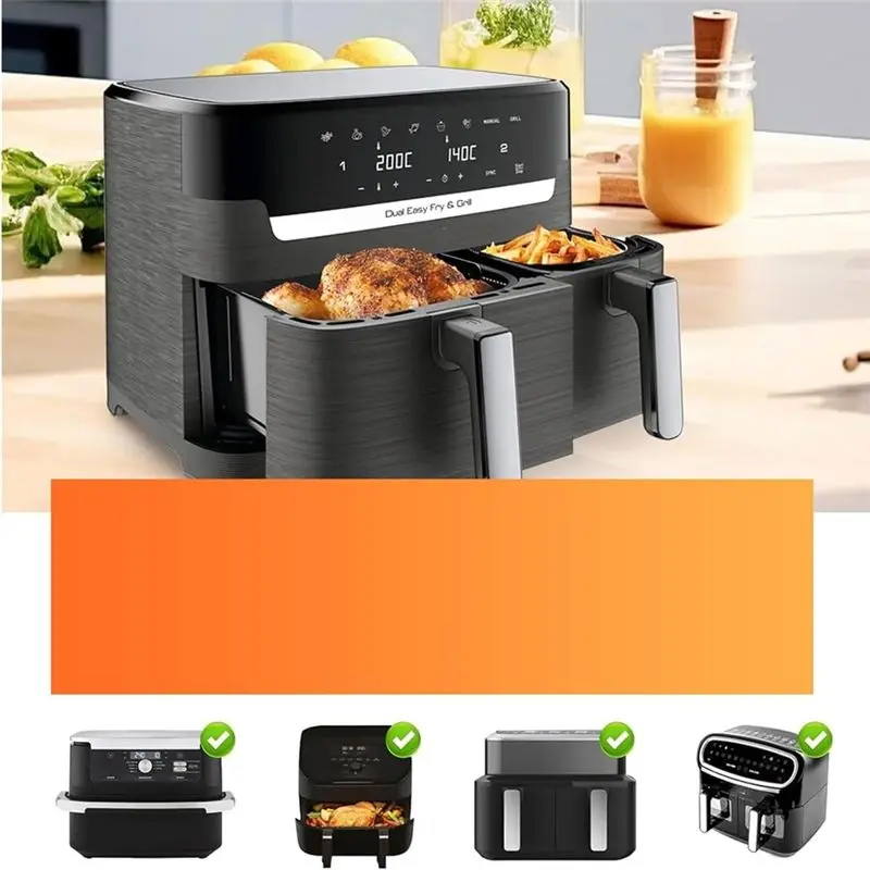CMHI-Air Fryer Rack Baketron For Tefal EY9018 5.2/3.1 L For Tower T17099, Cooking Grate For Salter EK5729 9L Accessories