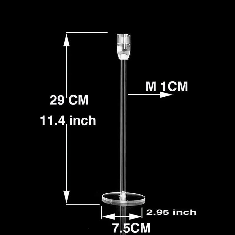 2024 New  Clear  Candle Holder Simple Golden Wedding Decoration Bar Party Living Room Decoration Home Decoration